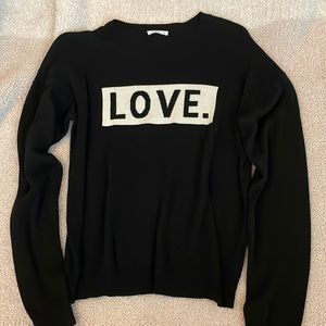 Women’s black lightweight sweater